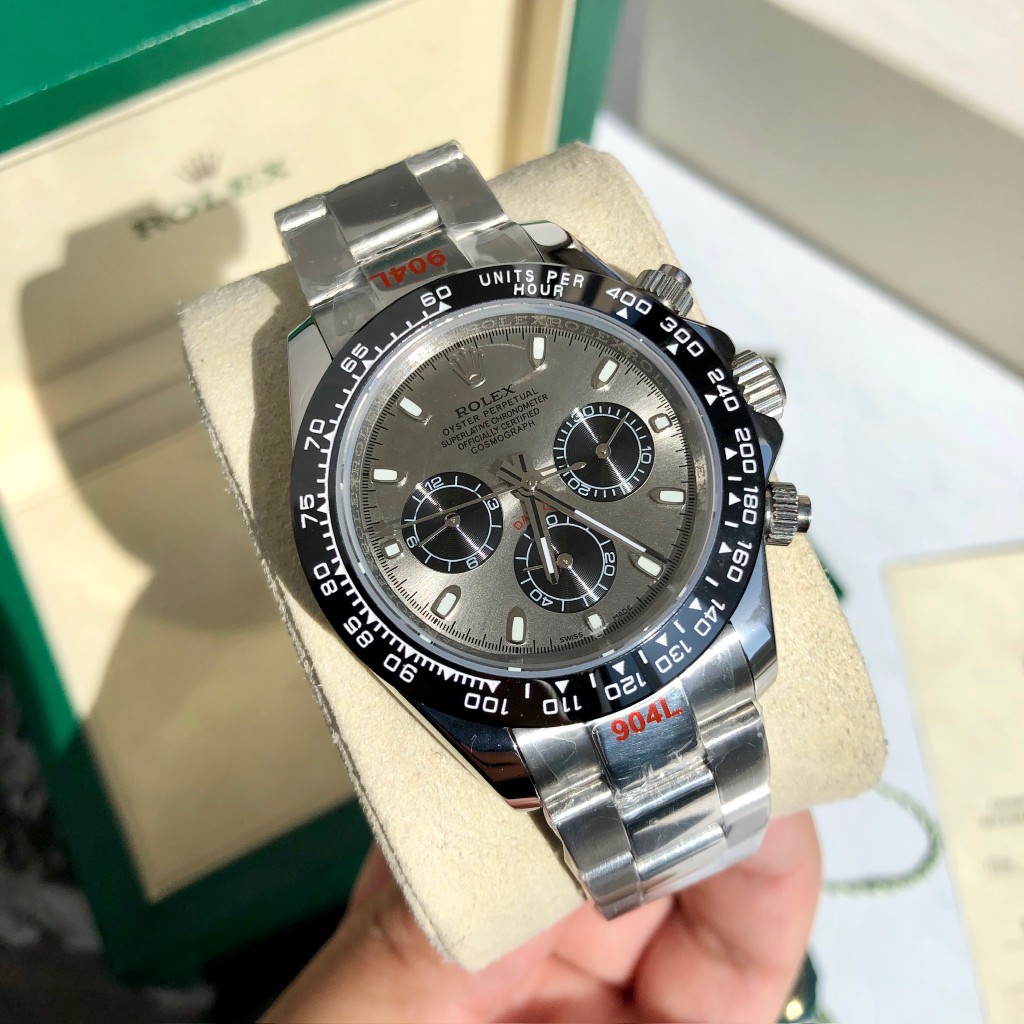 Rolex Daytona Chronograph Luxury Watch, 40mm Stainless Steel Case, Caliber 4130 Movement, Stainless Steel Oyster Bracelet