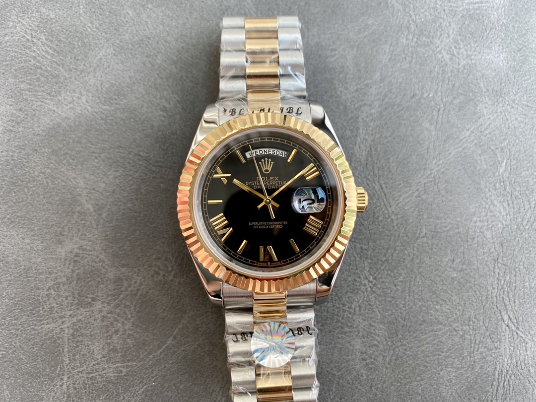 Rolex Day - Date Luxury Watch, 40mm Stainless Steel & 18K Gold Case, Calibre 3255 Movement, Two - Tone President Bracelet