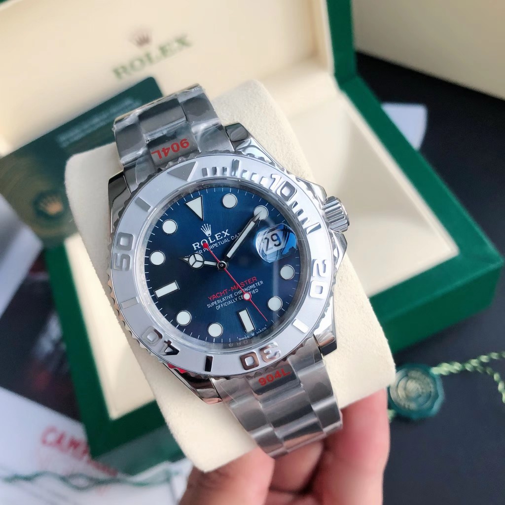 Rolex Yacht-Master Luxury Watch, 40mm Stainless Steel Case, Caliber 3235 Movement, Stainless Steel Bracelet