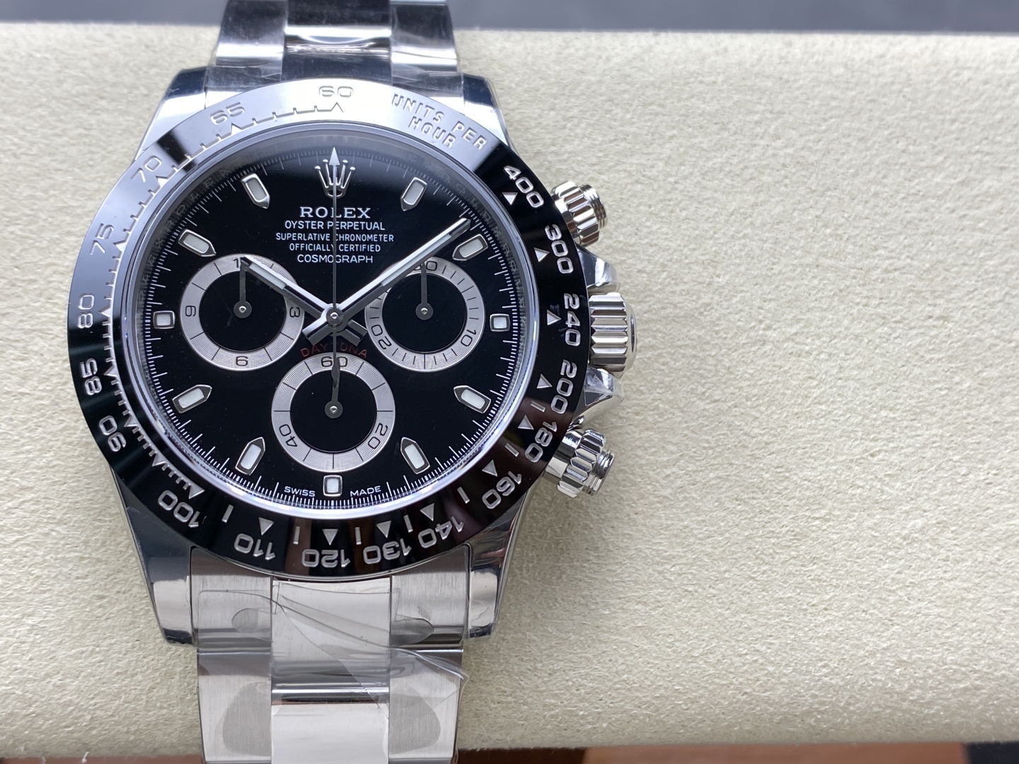 Rolex Cosmograph Daytona Luxury Chronograph Watch, 40mm Stainless Steel Case, Calibre 4130 Automatic Movement, Stainless Steel Strap