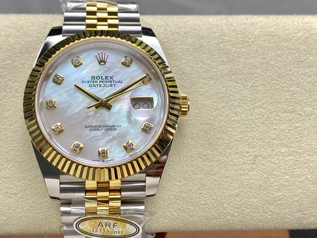 Rolex Oyster Perpetual Datejust 41mm Stainless Steel & 18K Yellow Gold Automatic Watch (Caliber 3235)