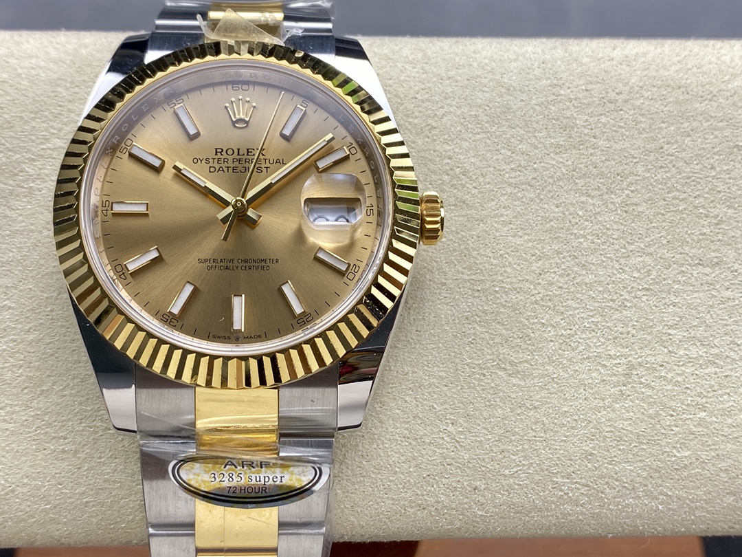 Rolex Oyster Perpetual Datejust 41mm Stainless Steel & 18K Yellow Gold Automatic Watch (Caliber 3285)