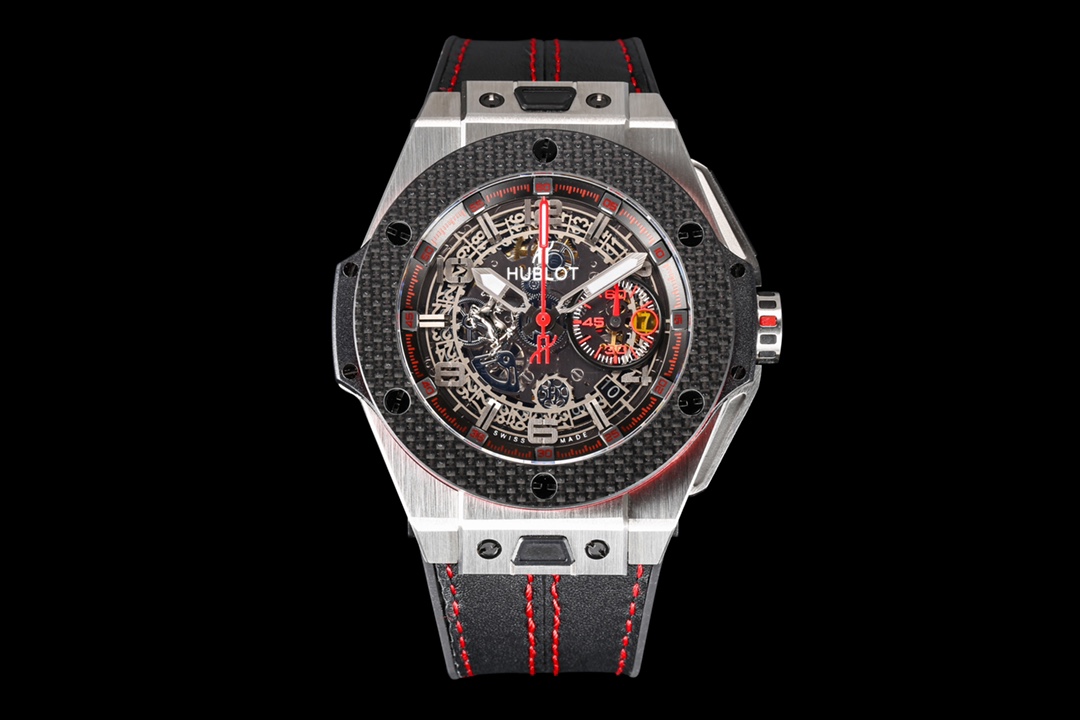 Hublot Big Bang Ferrari ~45mm Titanium & Carbon Automatic Chronograph Watch (Caliber HUB1280)