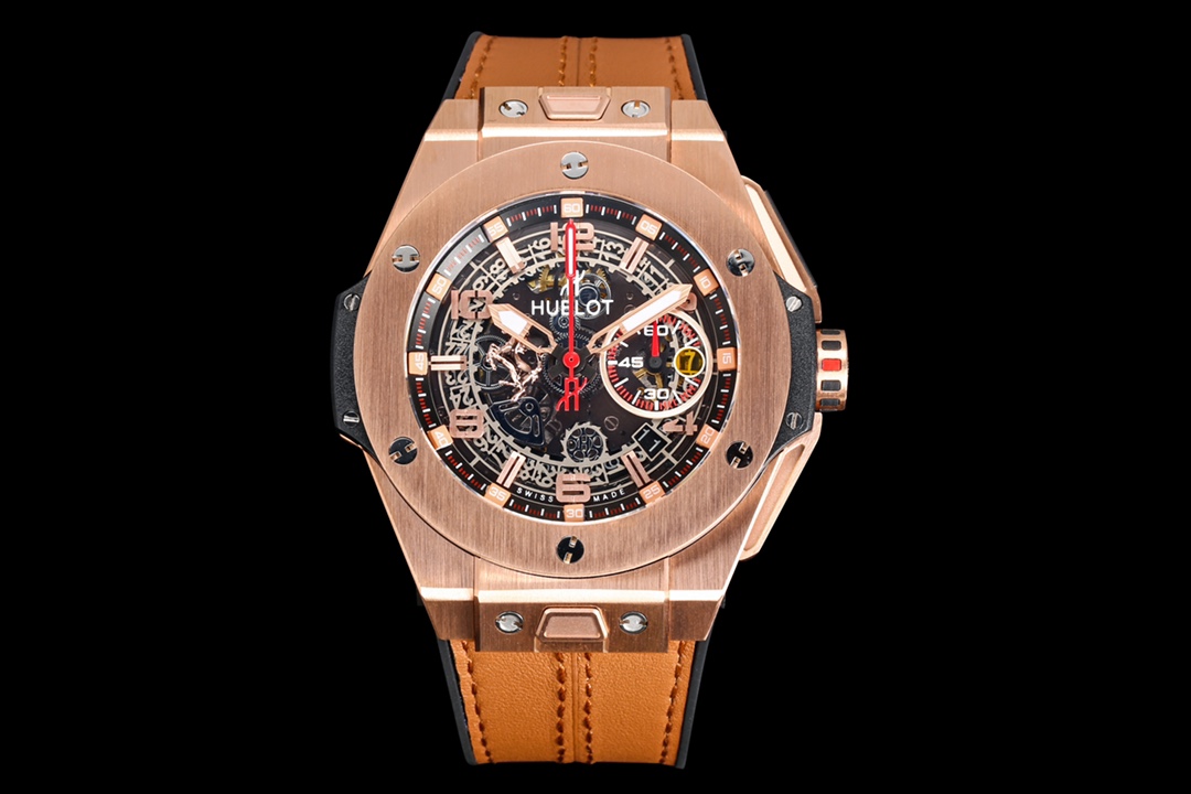 Hublot Big Bang Ferrari ~45mm 18K Rose Gold Automatic Chronograph Watch (Caliber HUB1280)