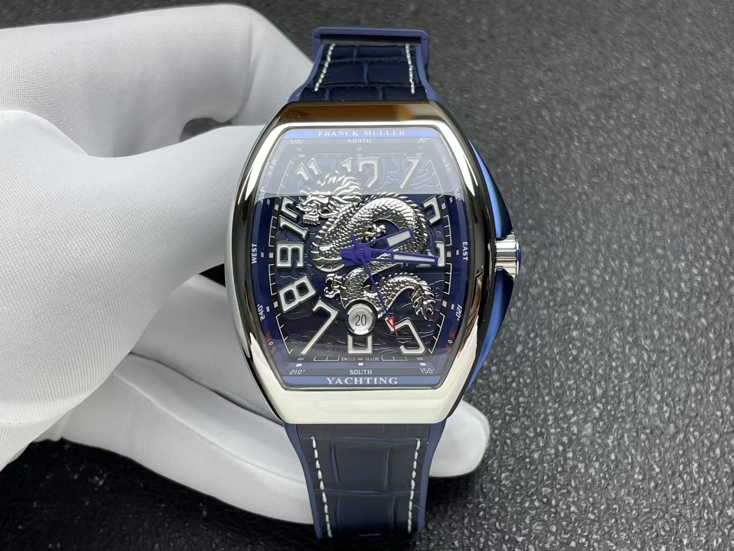 Franck Muller Vanguard Yachting Dragon King ~45mm Stainless Steel Limited Edition Automatic Watch (Caliber FM Automatic)