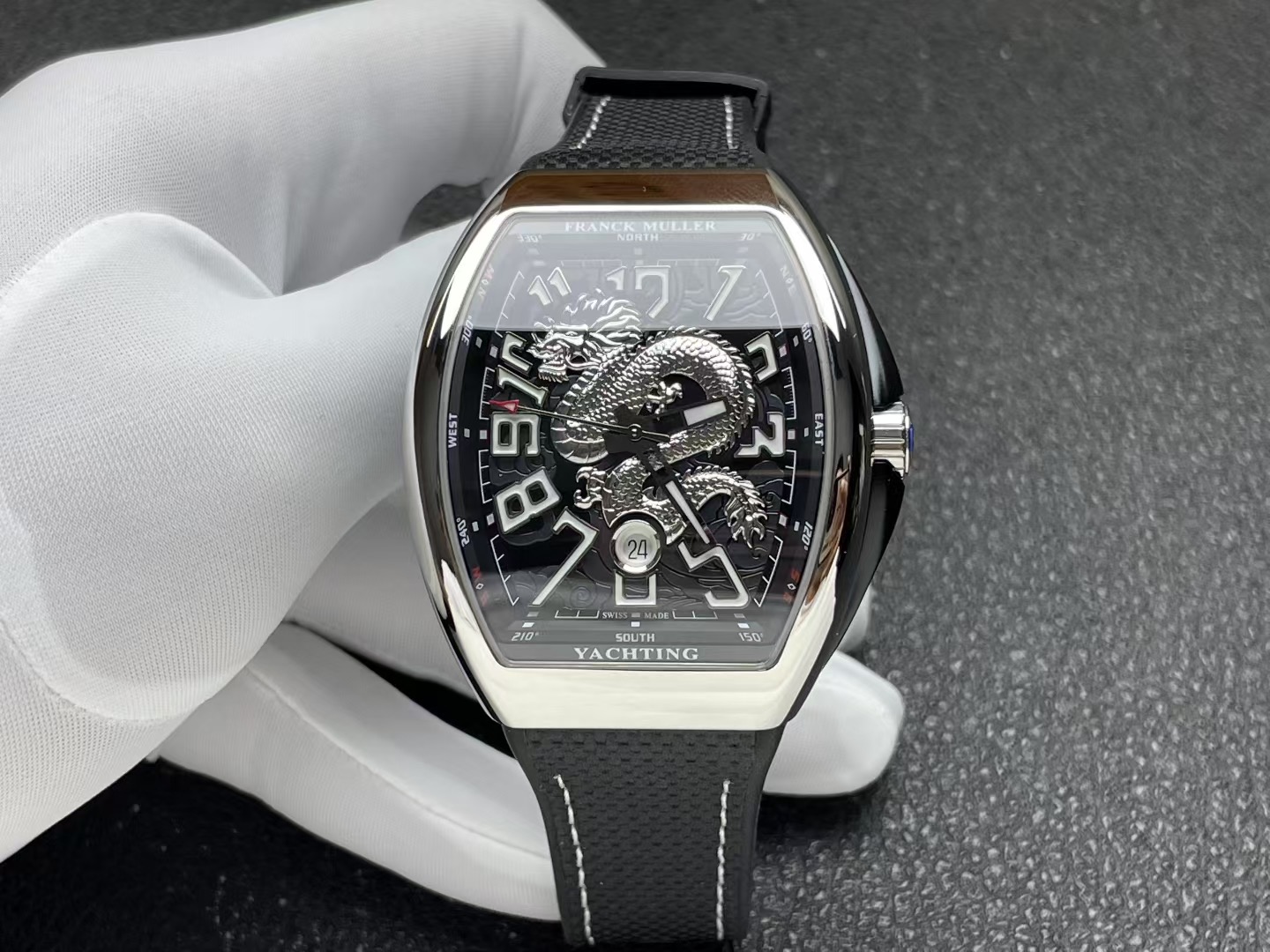 Franck Muller Vanguard Yachting Dragon King ~45mm Stainless Steel Limited Edition Automatic Watch (Caliber FM Automatic)
