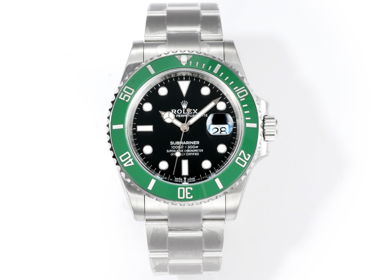 Rolex Submariner Date ~40mm 904L Stainless Steel Automatic Watch (Caliber 3235)