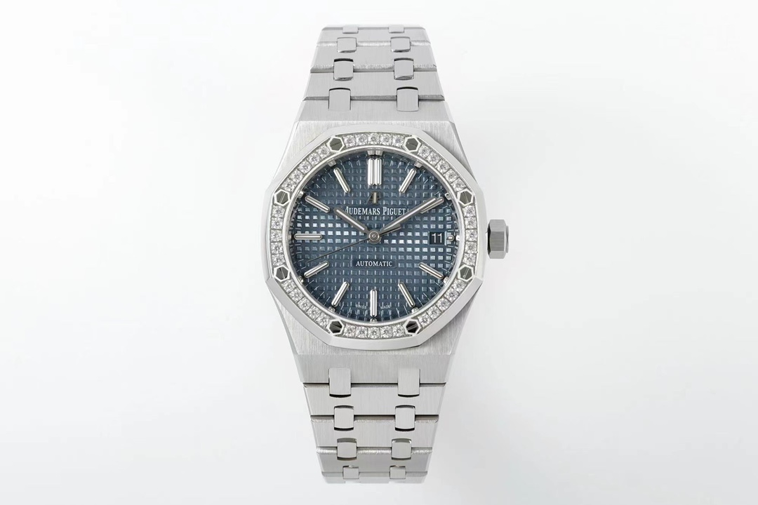 Audemars Piguet Royal Oak ~37mm Stainless Steel Diamond-Set Automatic Watch (Caliber 2121/2800)