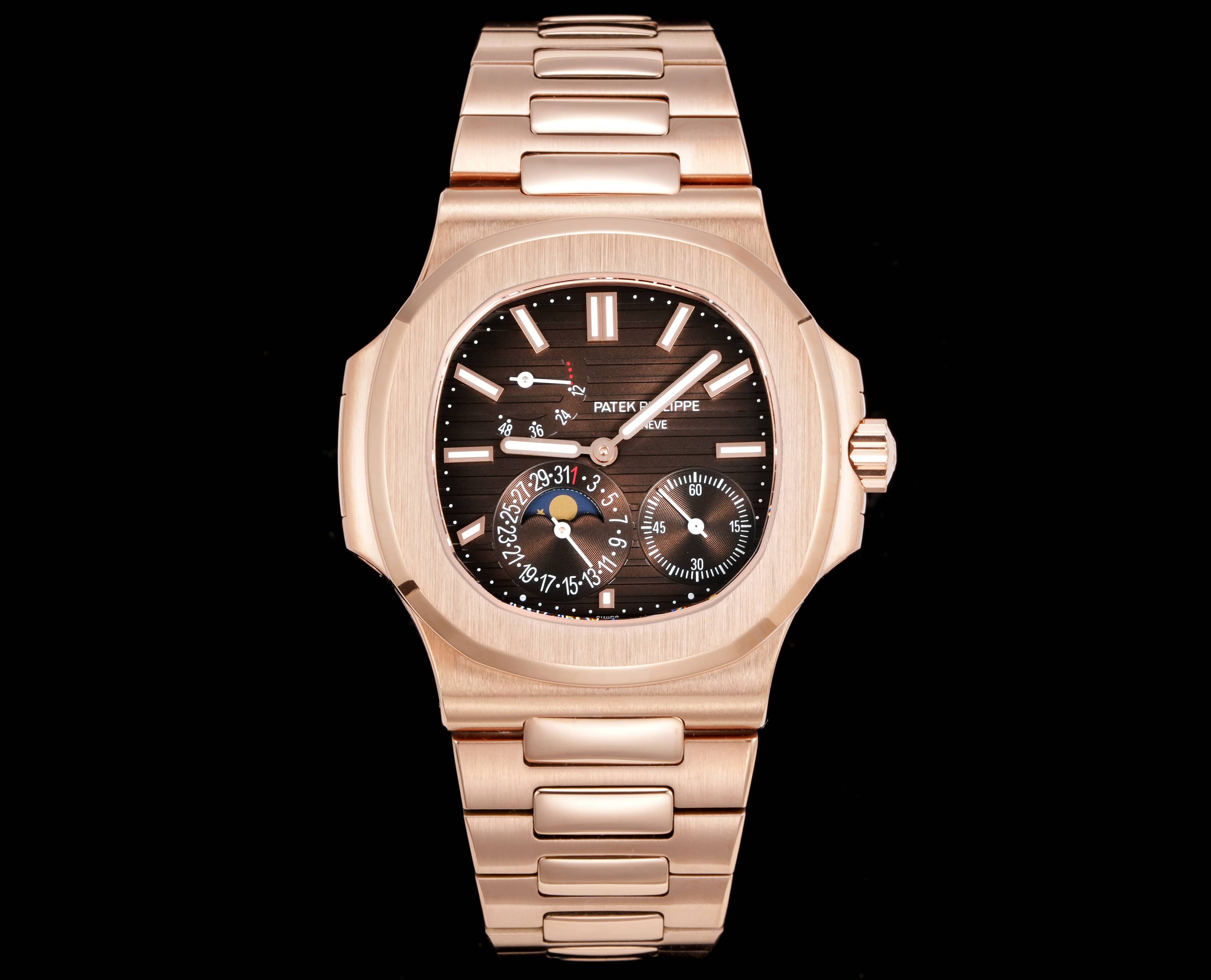 Patek Philippe Nautilus ~40mm 18K Rose Gold Automatic Perpetual Calendar Watch (Caliber 240)