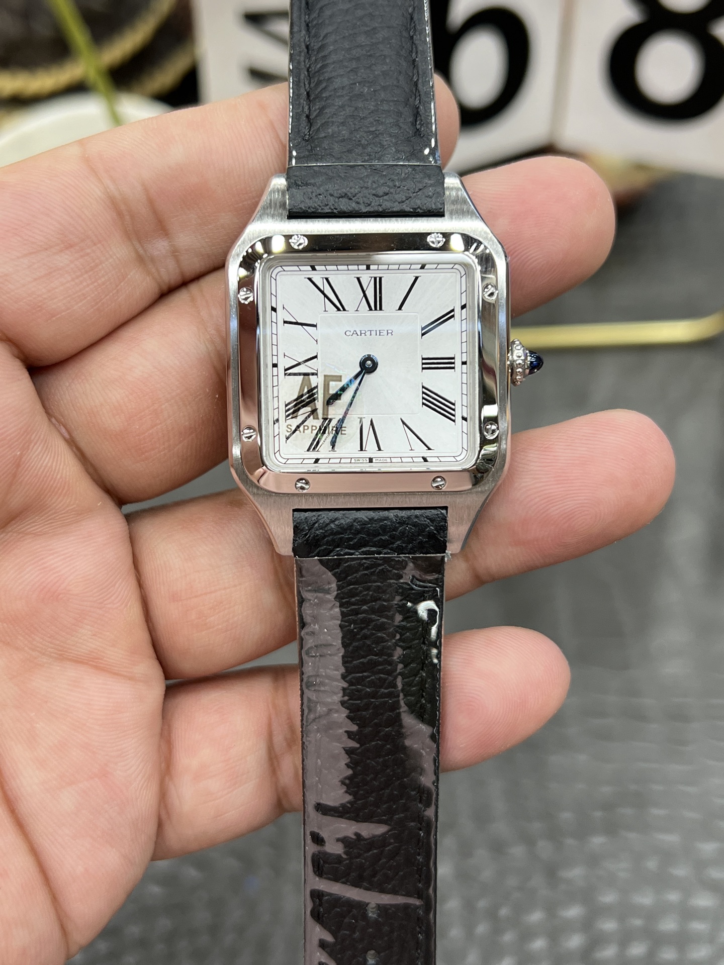 Cartier Santos ~24mm Stainless Steel Quartz Watch (Quartz Movement)