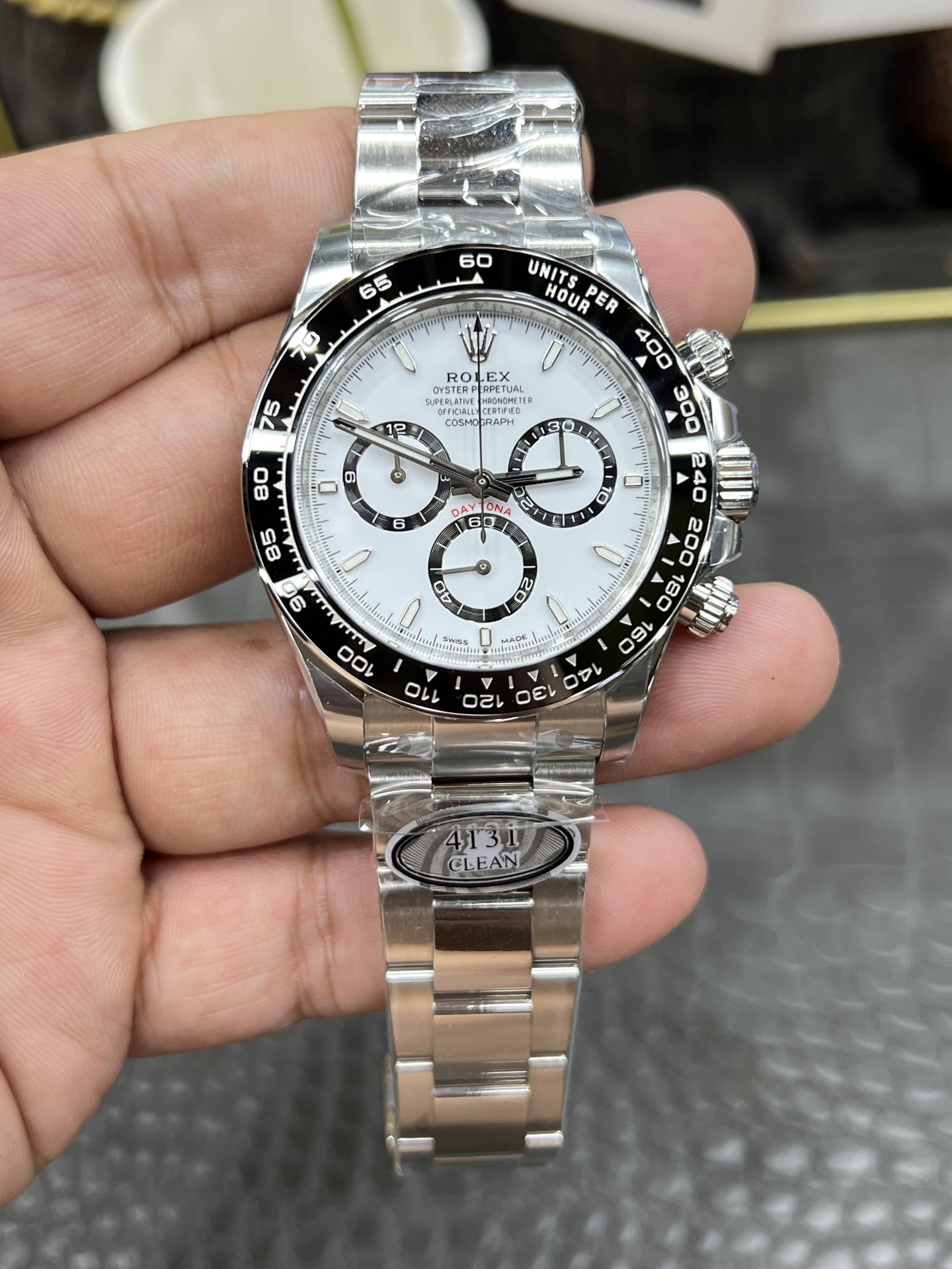 Rolex Daytona ~40mm Stainless Steel Automatic Chronograph Watch (Caliber 4130)