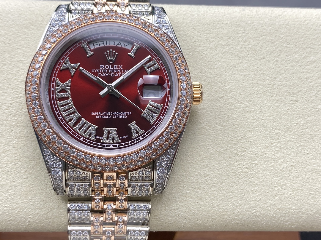 Rolex Oyster Perpetual Day - Date Automatic Diamond - Set Watch (Cal.3255, 40mm)