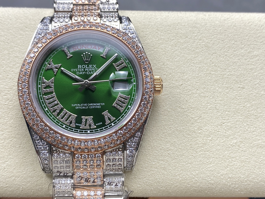 Rolex Oyster Perpetual Day - Date Automatic Diamond - Set Watch (Cal.3255, 40mm)