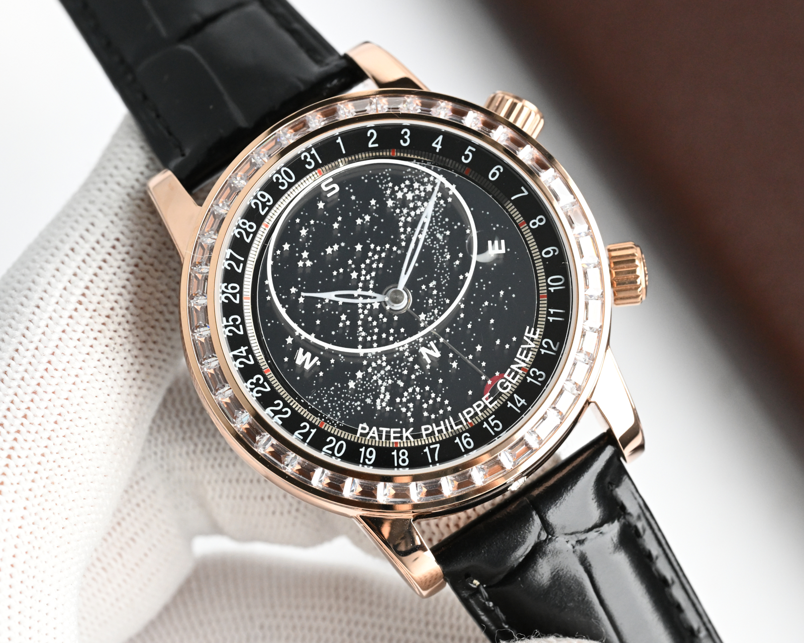 Patek Philippe Celestial ~44mm 18K Rose Gold Diamond-Set Automatic Watch (Caliber 240 LU CL C)