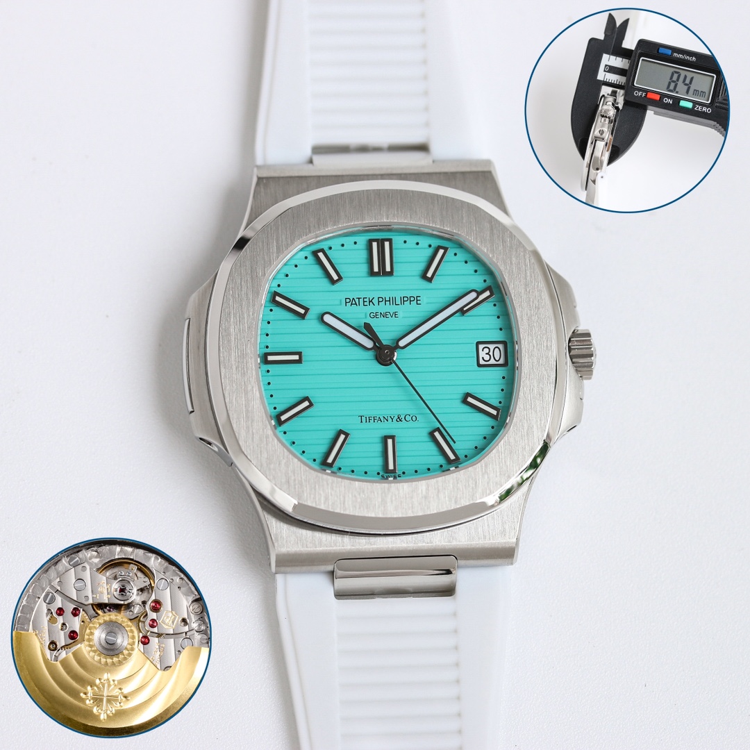 Patek Philippe Nautilus x Tiffany & Co. ~40mm Stainless Steel Automatic Watch (Caliber 324 S C)