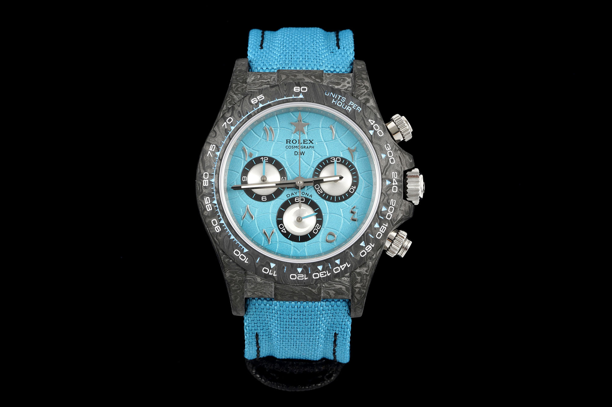 Designa Individual Tribute to Daytona ~40mm Carbon Fiber Automatic Chronograph Watch (Caliber 4130)