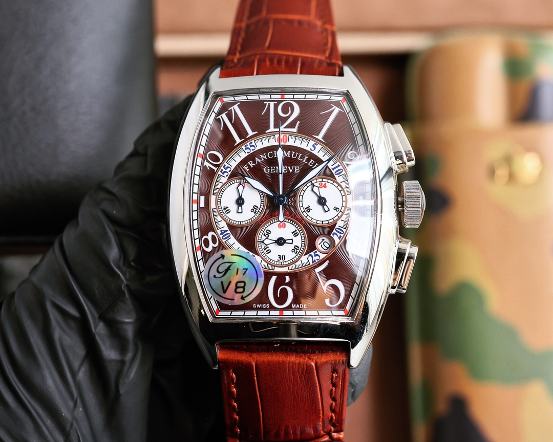 Franck Muller Cintrée Curvex Chronograph ~45mm 18K Gold & Stainless Steel Automatic Watch (Caliber FM 7000)