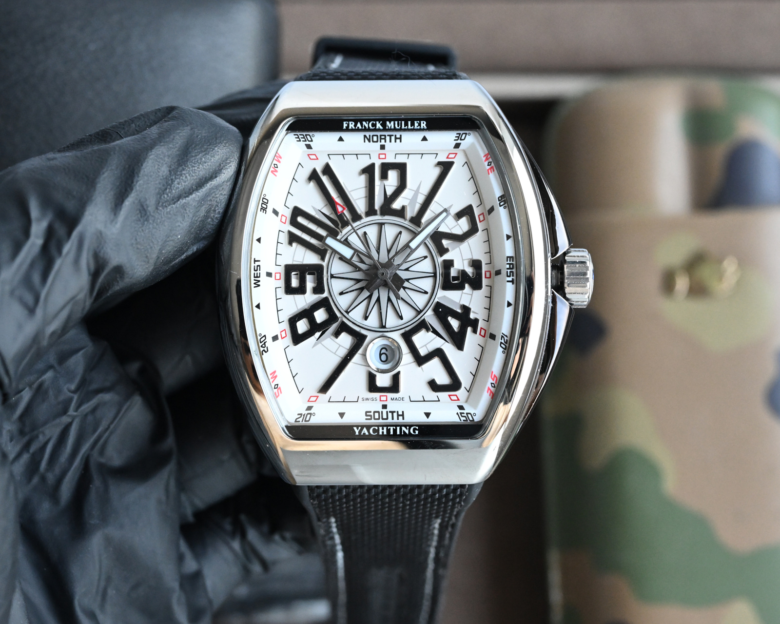 Franck Muller Vanguard Yachting ~44mm Stainless Steel Automatic Watch (Caliber FM 2536 - SCDT)