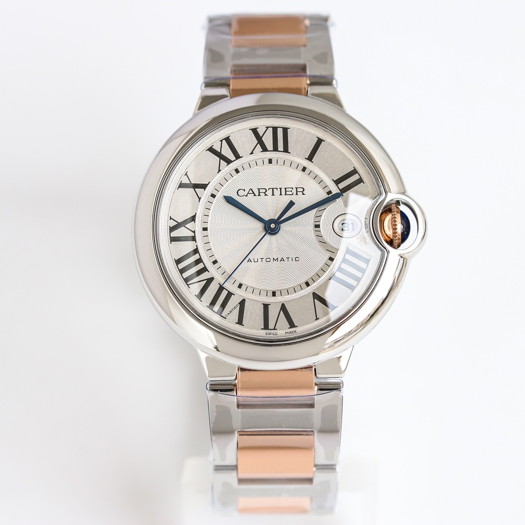 Cartier Ballon Bleu ~42mm Stainless Steel & Yellow Gold Automatic Watch (Caliber 1847 MC)