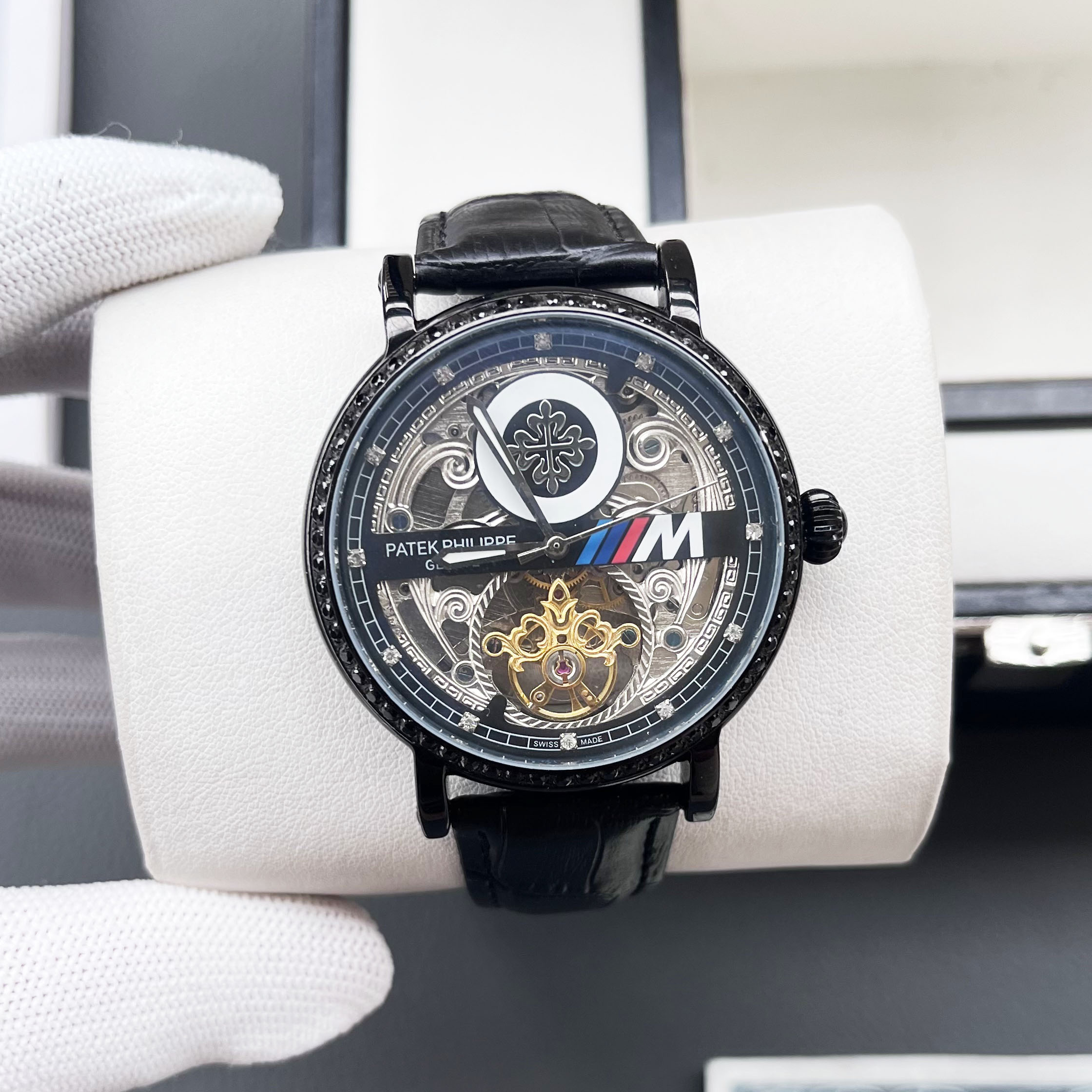 Patek Philippe Skeleton Dial Tourbillon Diamond - Set Watch, 42mm, Hand - Wound Tourbillon Movement