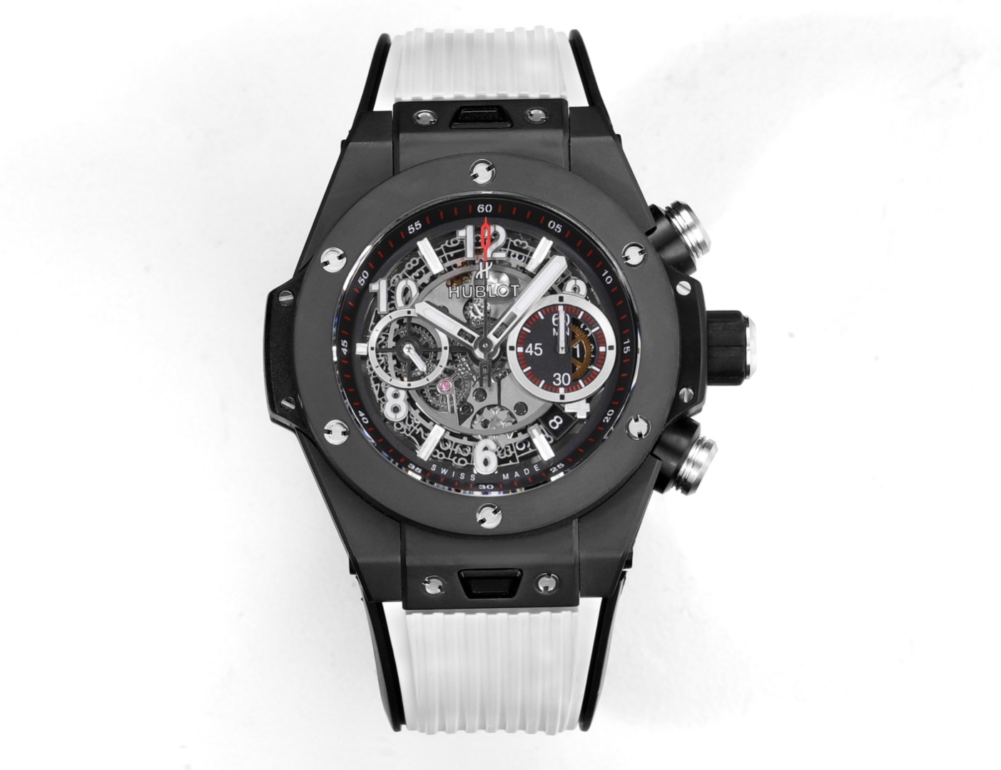 Hublot Big Bang Unico Black Ceramic Skeleton Dial Watch, 45mm, HUB1280 Movement