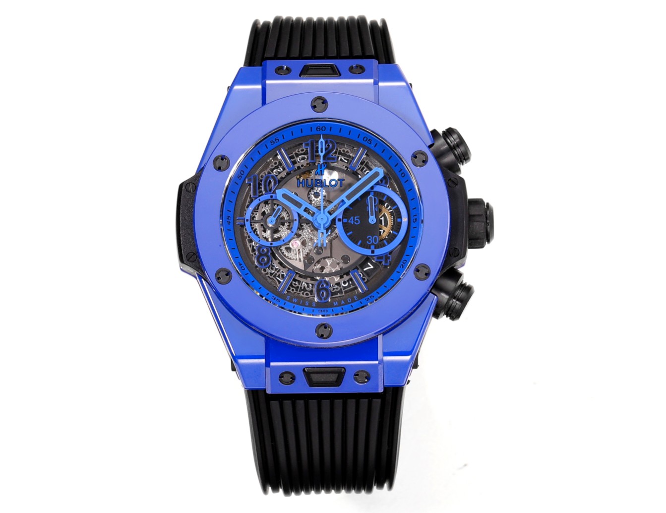 Hublot Big Bang Unico Blue Ceramic Skeleton Dial Watch, 45mm, HUB1280 Movement