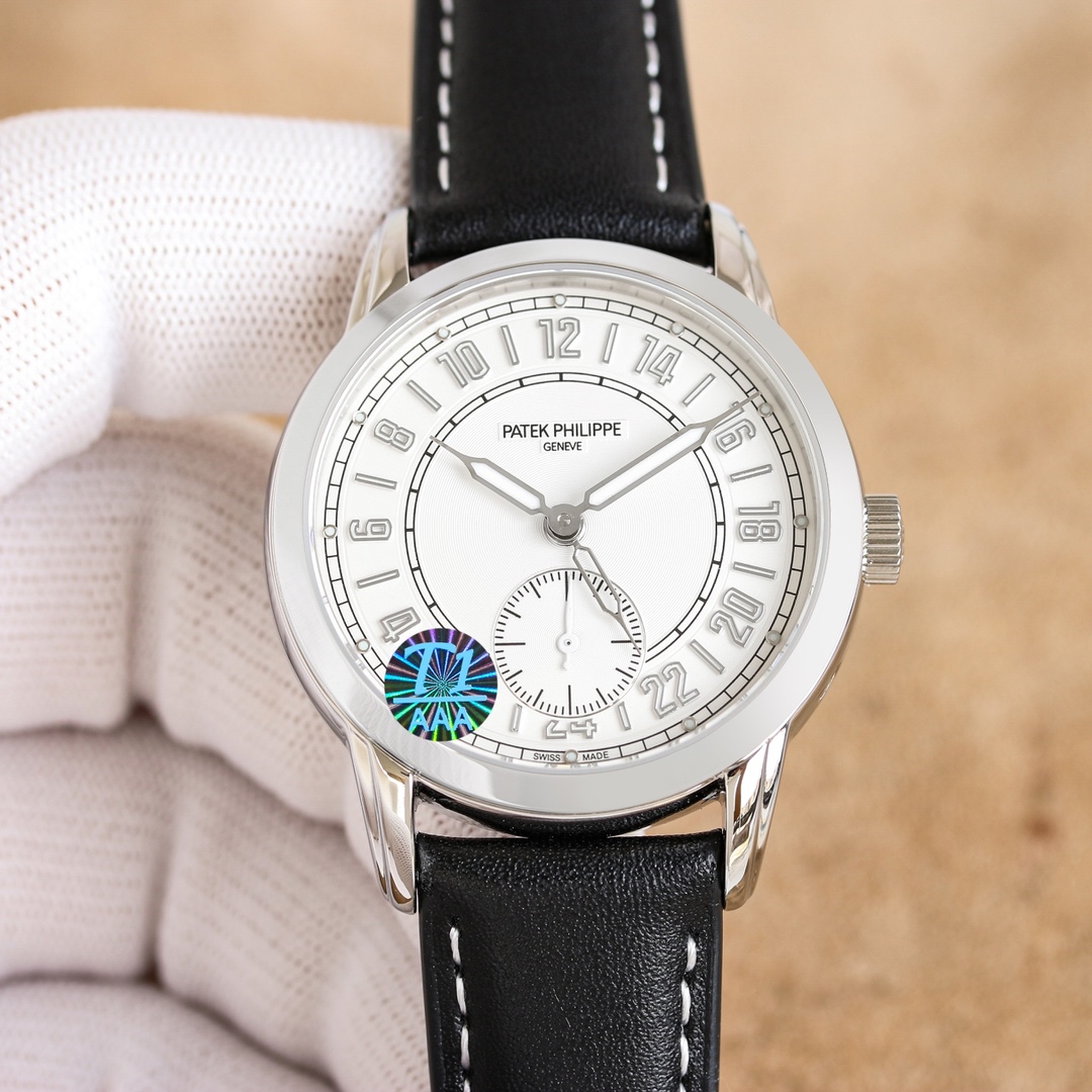 Patek Philippe Calatrava White Dial Watch, 39mm, Automatic Movement