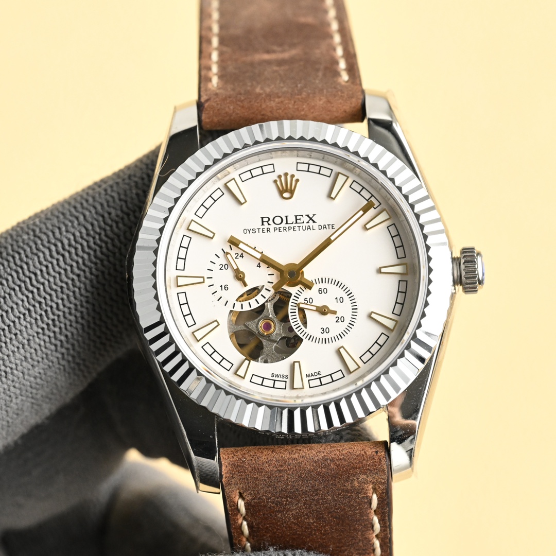 Rolex Oyster Perpetual Date Open - Worked Dial Watch, 40mm, Automatic Movement