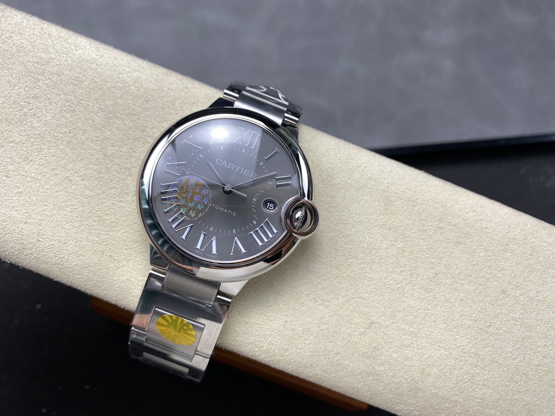 Cartier Ballon Bleu de Cartier Grey Dial Stainless Steel Watch, 42mm, Automatic Movement