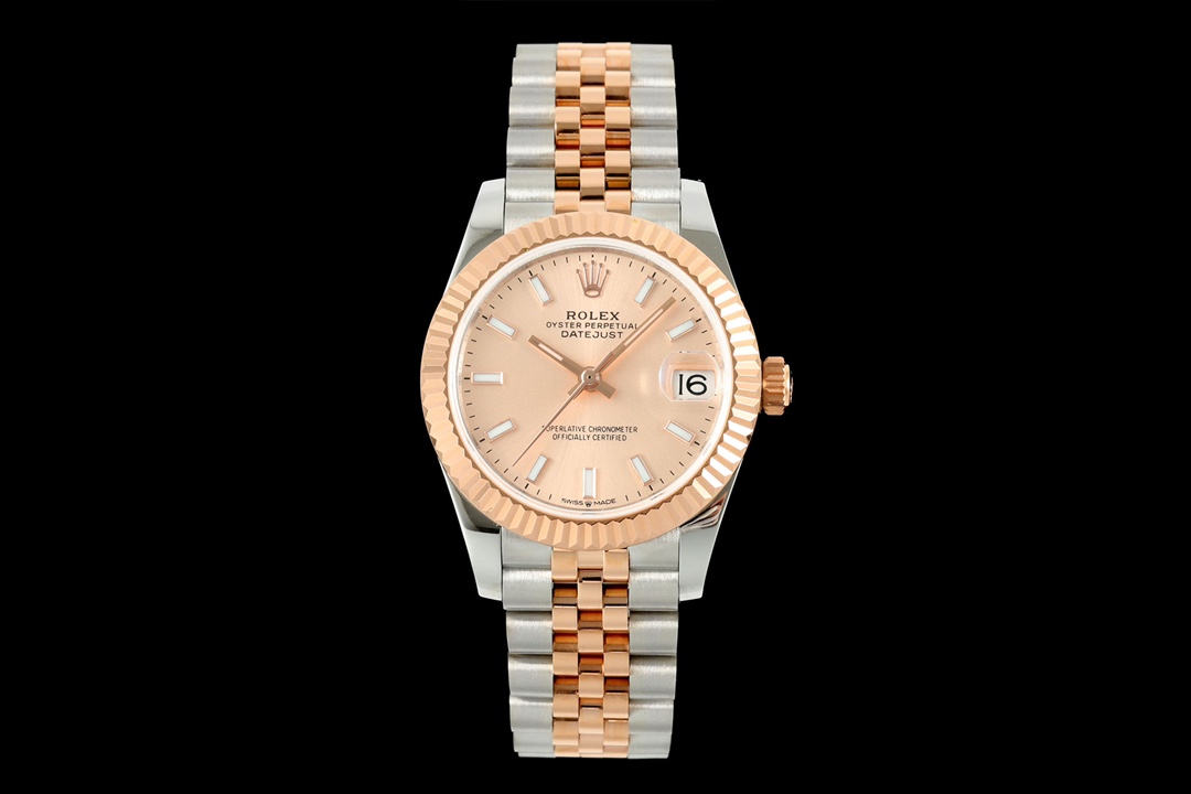 Rolex Datejust Pink Dial Two - Tone (Stainless Steel & Everose Gold) Watch, 31mm, Automatic Movement