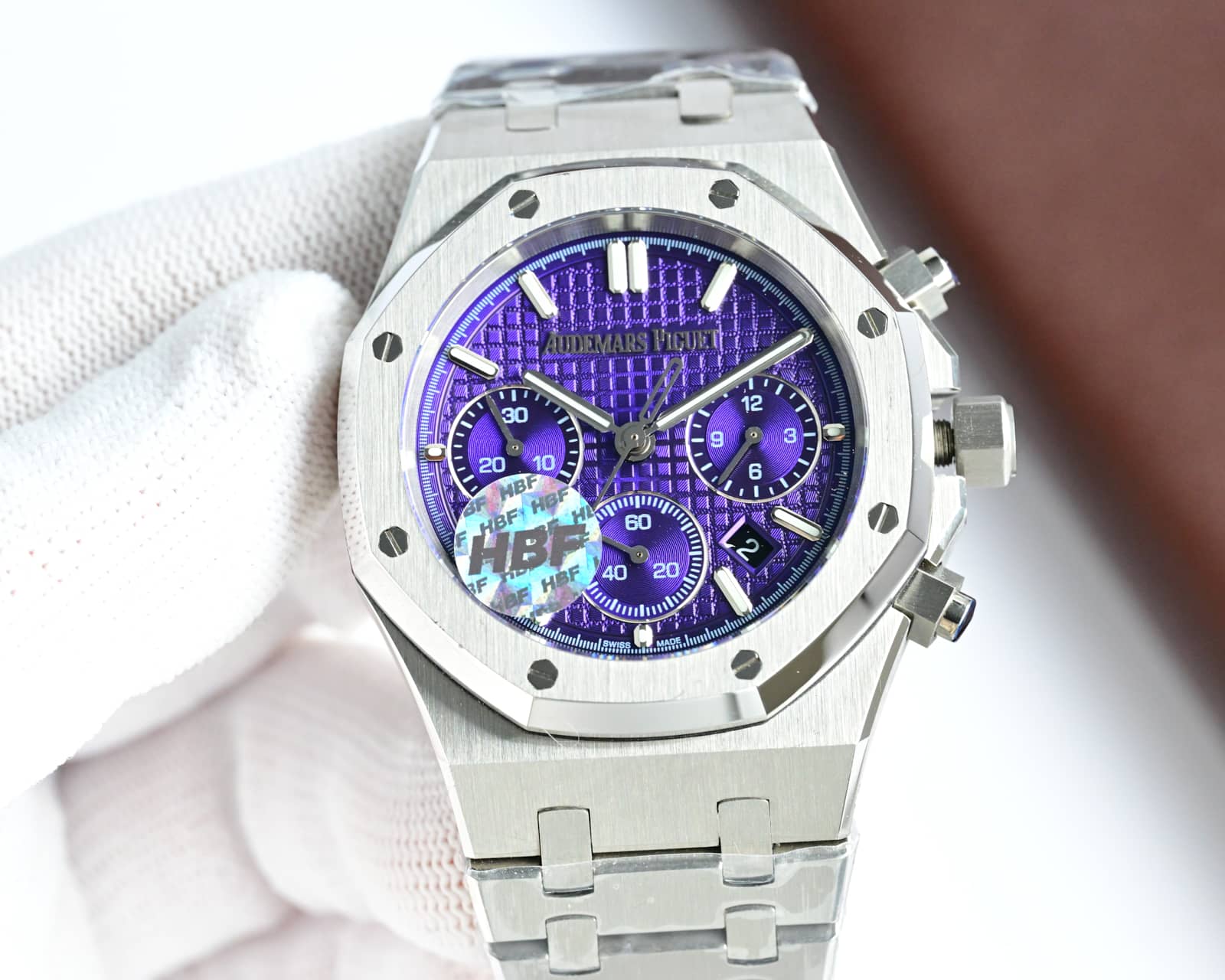 Audemars Piguet Royal Oak Chronograph Purple Dial Watch, 41mm, Automatic Movement