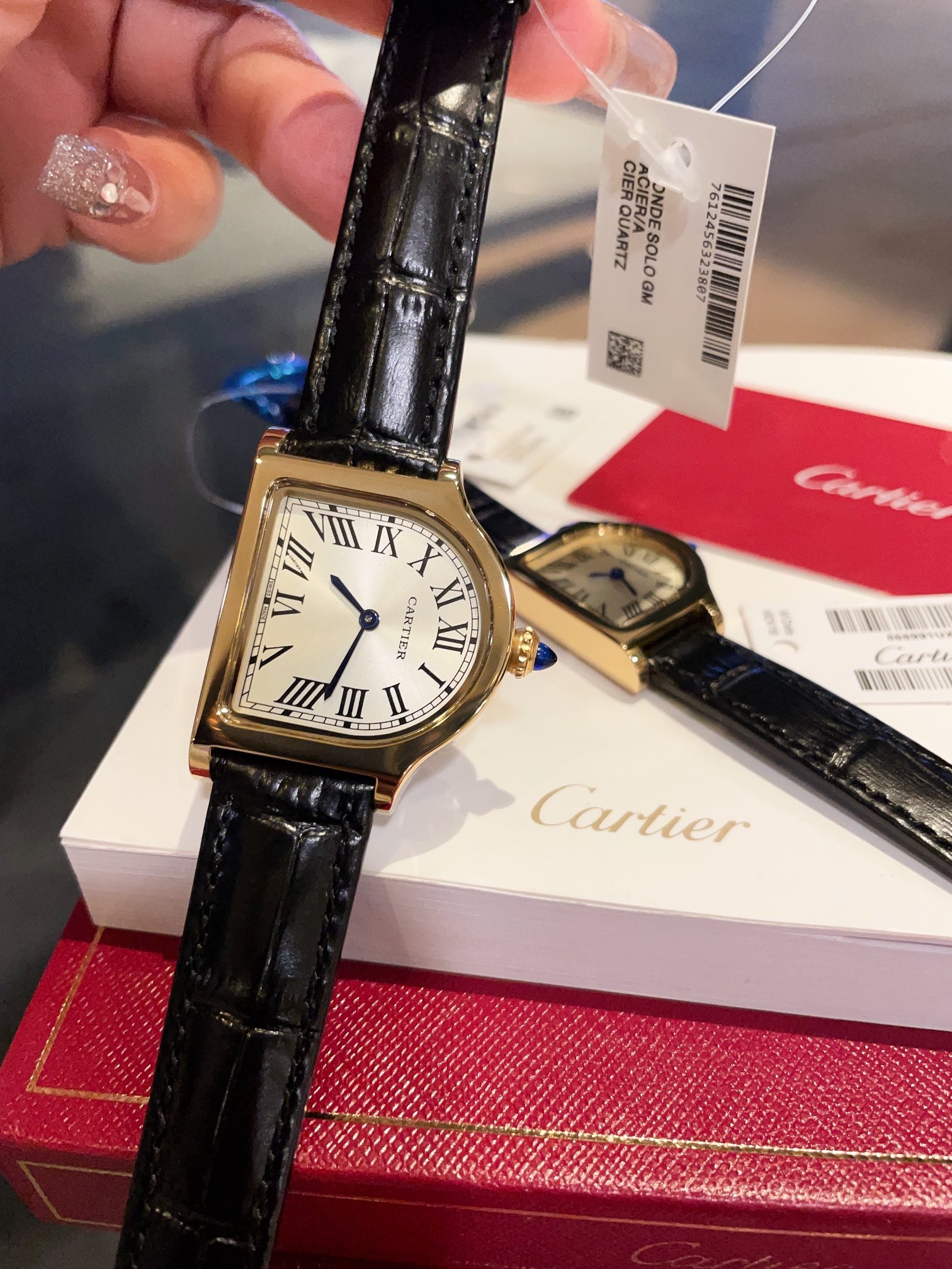 Cartier Tortue - Inspired Cream Dial 18K Gold - Plated Watch, 30mm, Quartz Movement