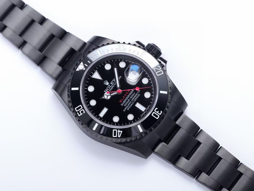 Rolex Submariner BLAKEN - Custom Black PVD - Coated Stainless Steel Watch, 40mm, Calibre 3235 Movement
