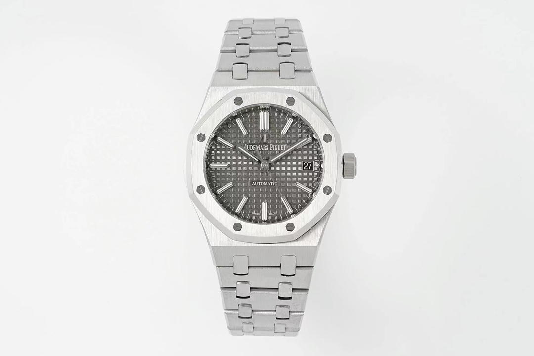 Audemars Piguet Royal Oak Grey Tapisserie Dial Stainless Steel Watch, 37mm, Calibre 3120 Movement