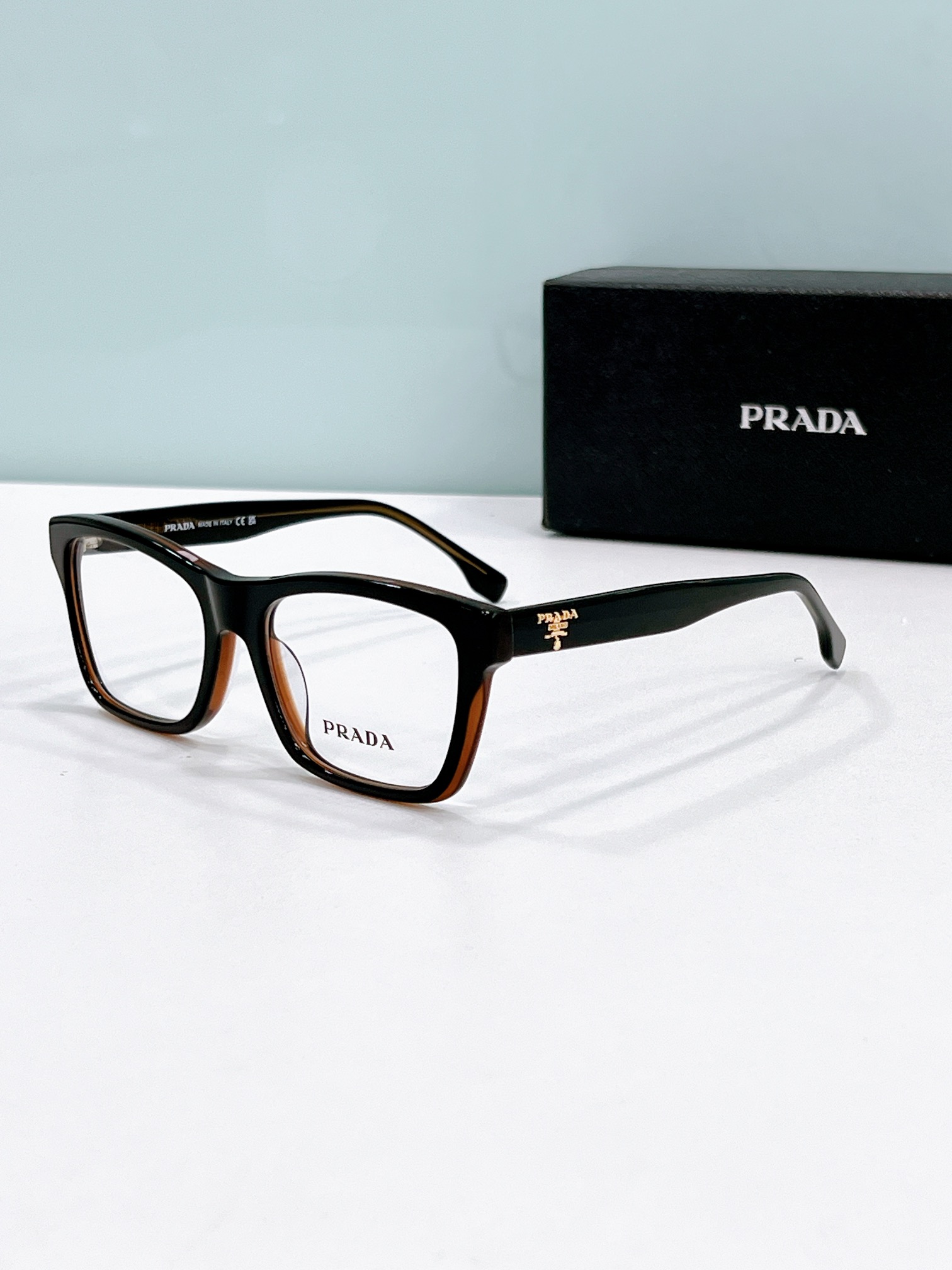 Prada Two - Tone Acetate Square Sunglasses (Model: PR3236S)