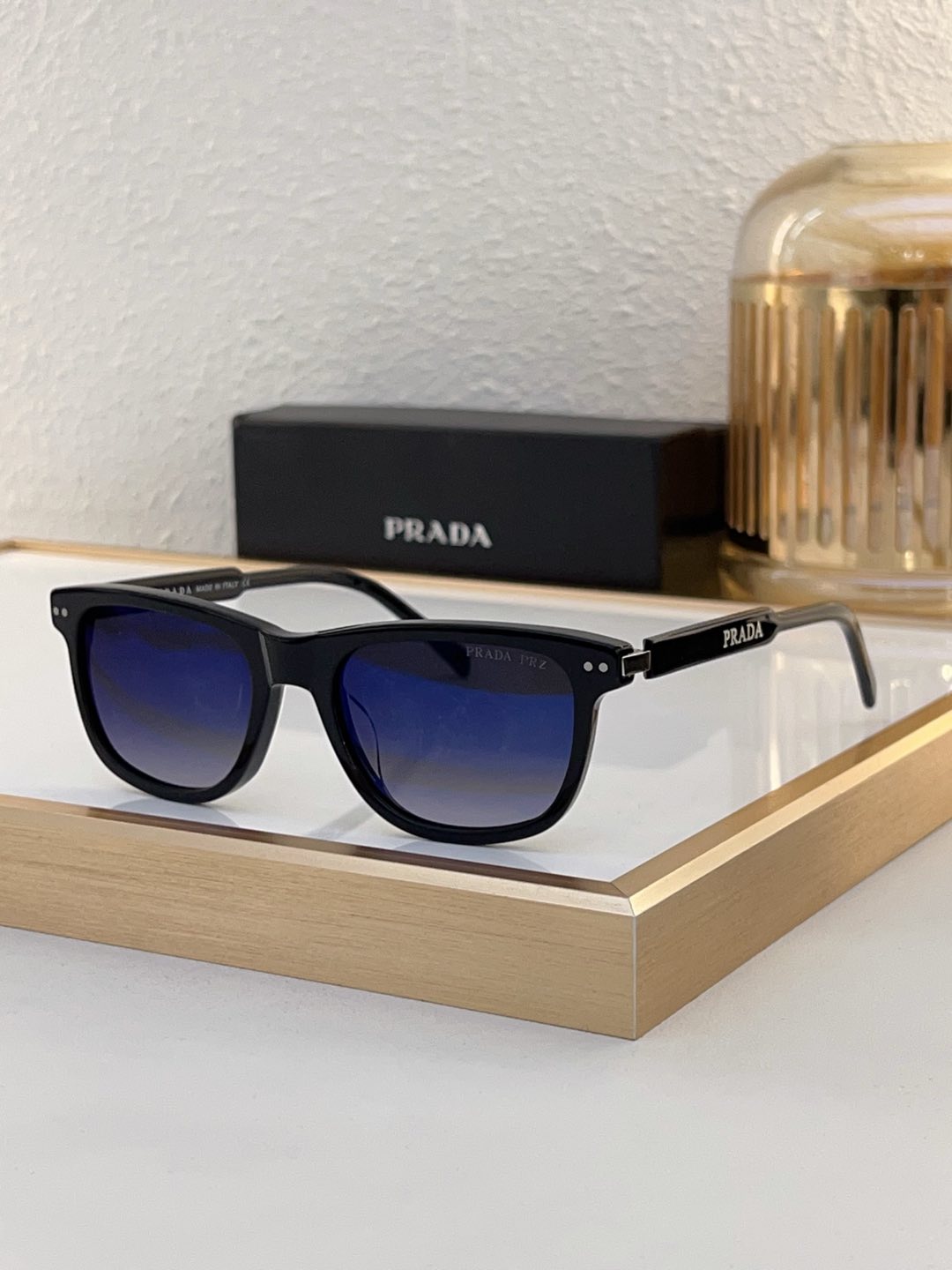 Prada Black Acetate Square Sunglasses (Model: PR2670S)
