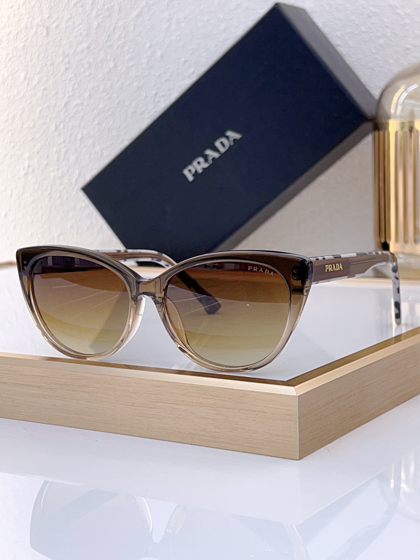 Prada Gradient Acetate Cat - Eye Sunglasses (Model: PR1468S)