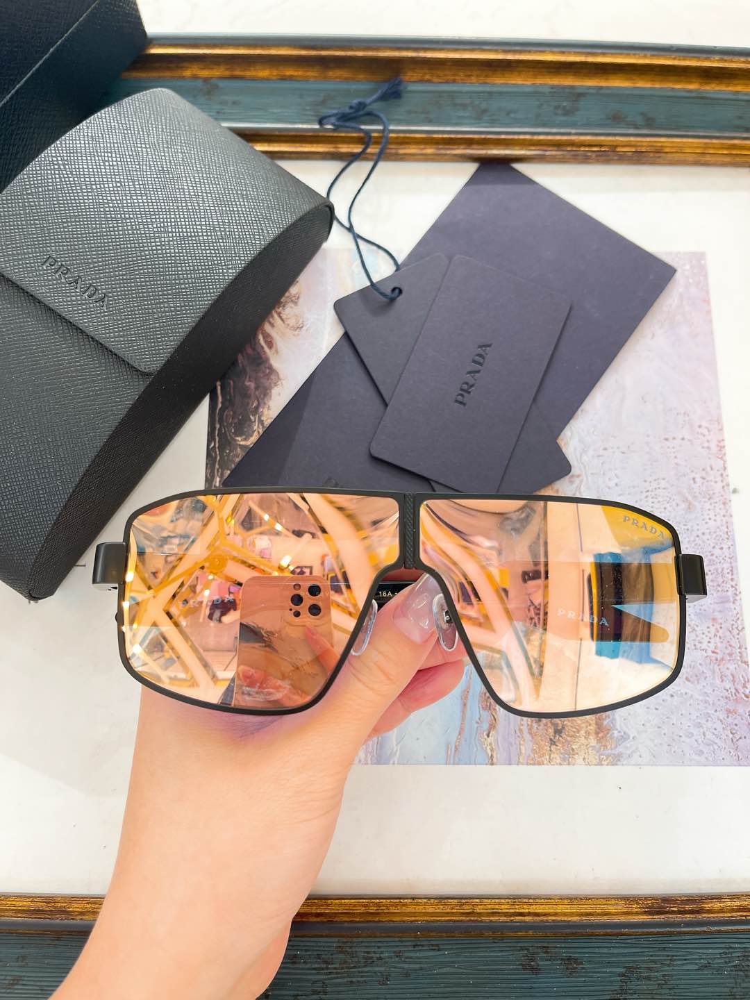 Prada Shield - Frame Mirrored Sunglasses (Model: PR8888S)