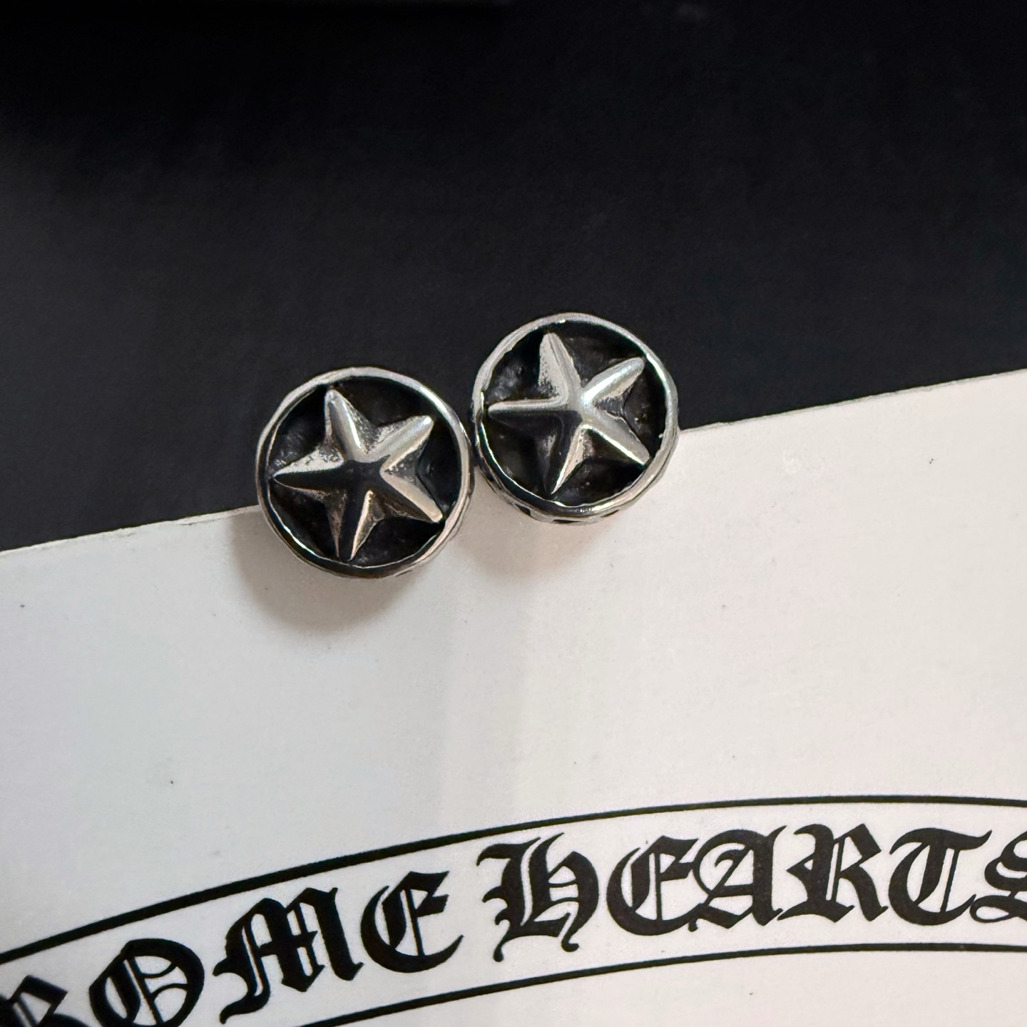 Chrome Hearts Star - Embossed Stud Earrings CH - SSE325