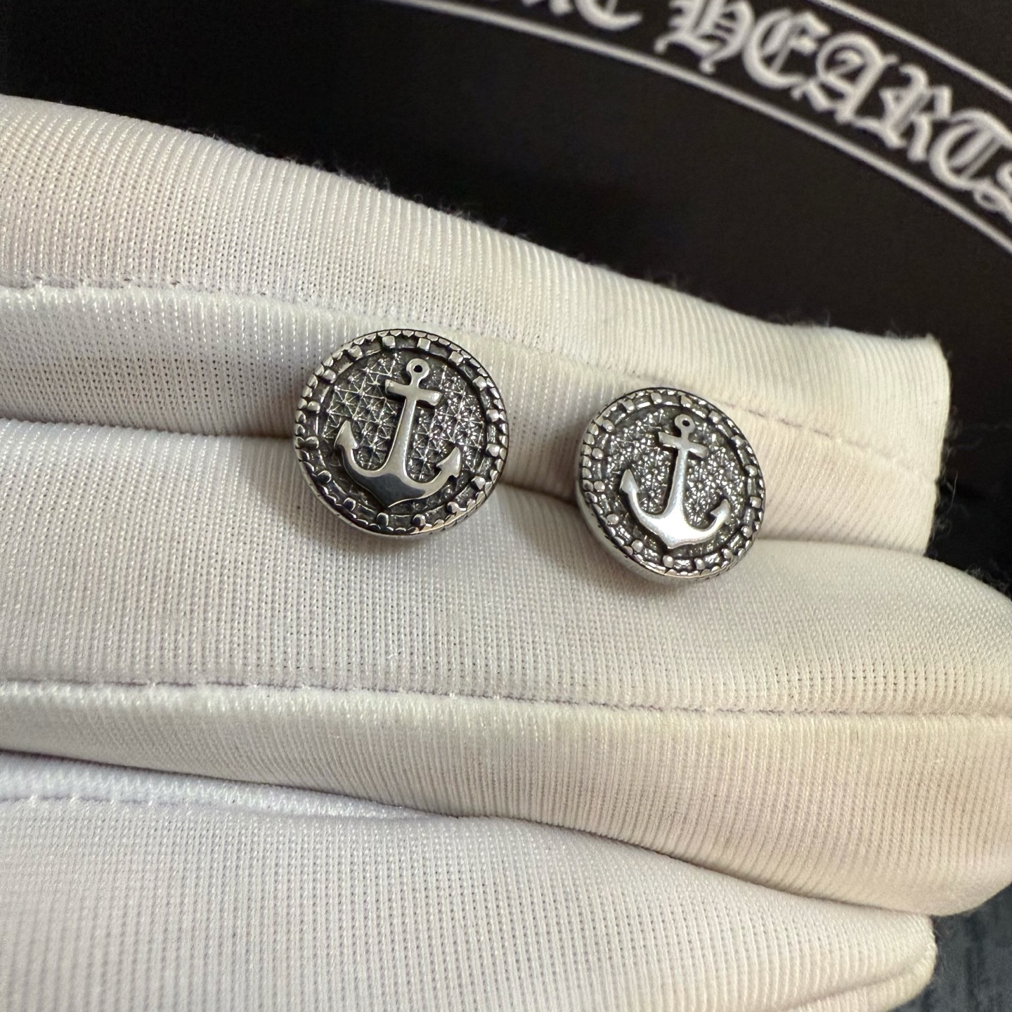 Chrome Hearts Anchor - Embossed Stud Earrings CH - ASE321
