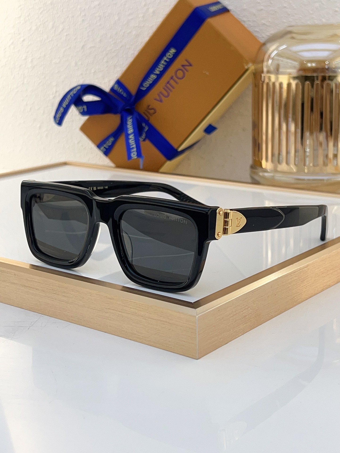 Louis Vuitton Z1718E Monogram - Embossed Square Acetate Sunglasses