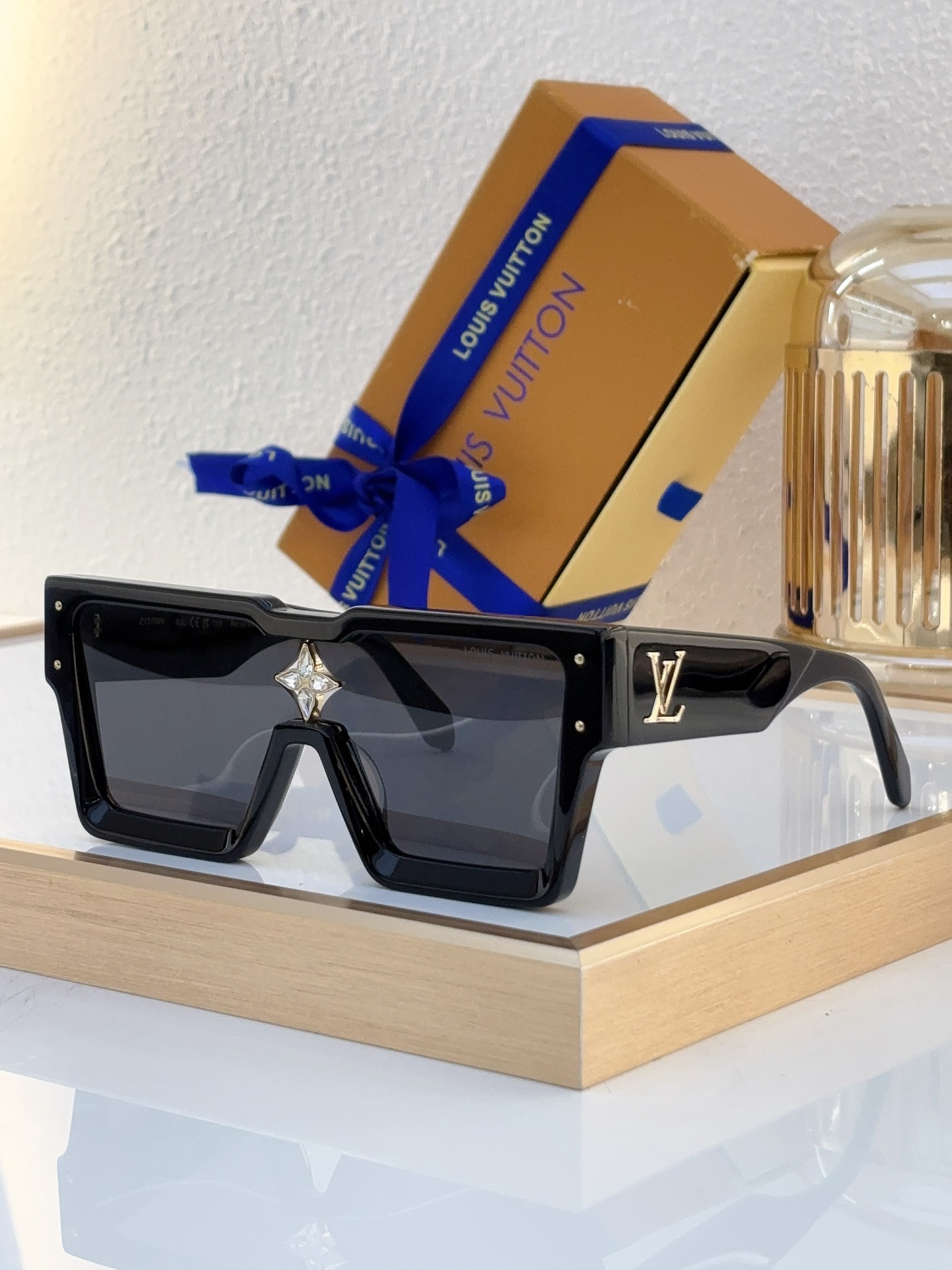 Louis Vuitton Z2410E Embellished Square Sunglasses
