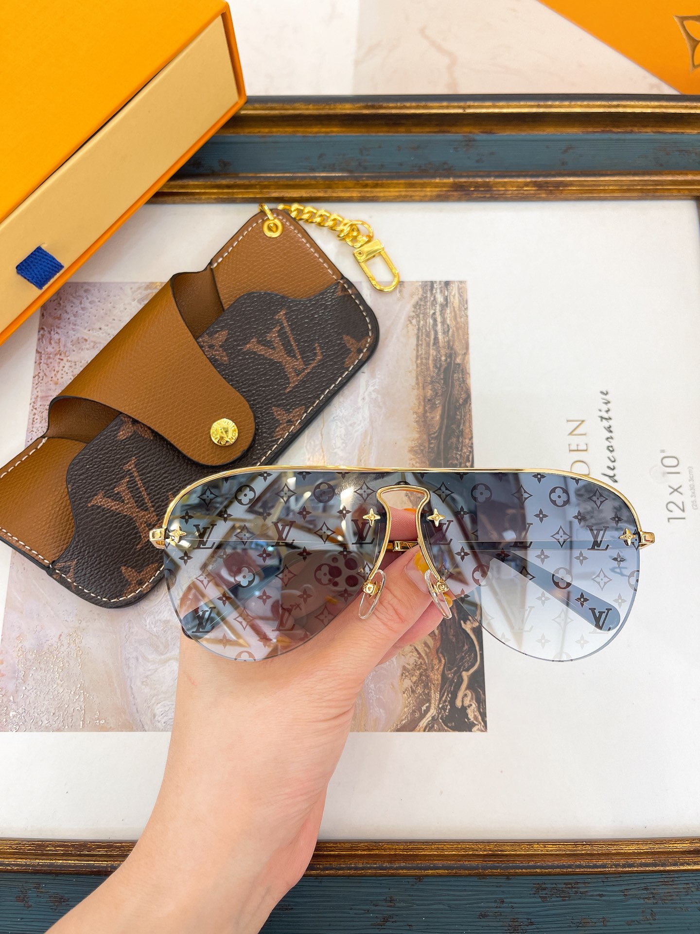 Louis Vuitton Z2380E Monogram Shield Sunglasses