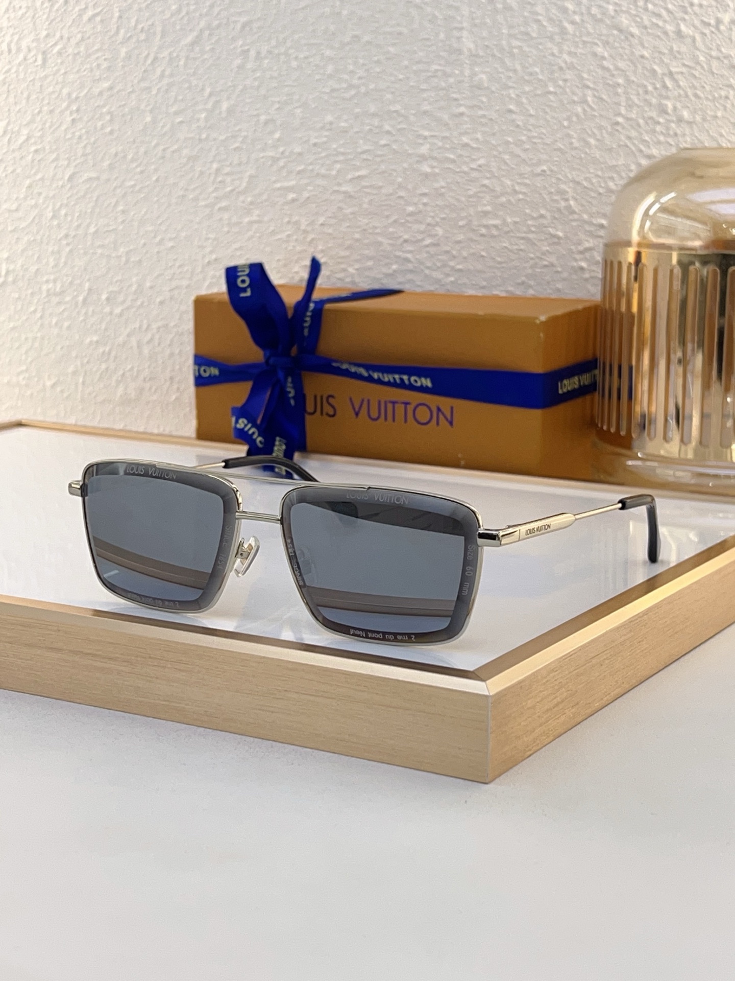 Louis Vuitton Z1789E Square Metal Sunglasses