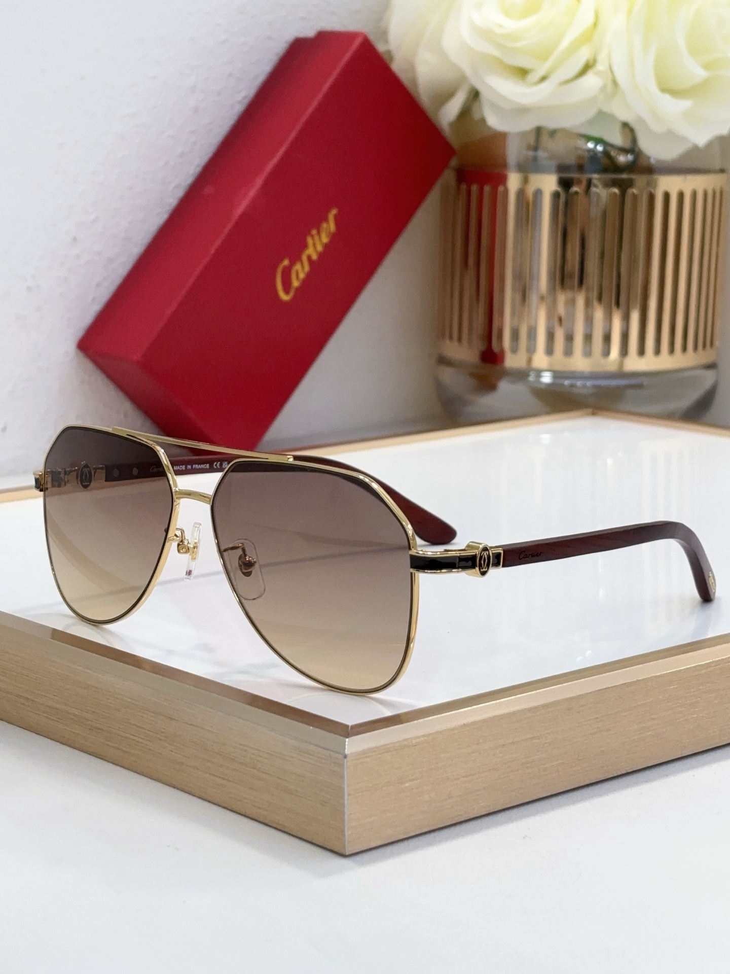 Cartier  CT0349S Aviator - Style Sunglasses
