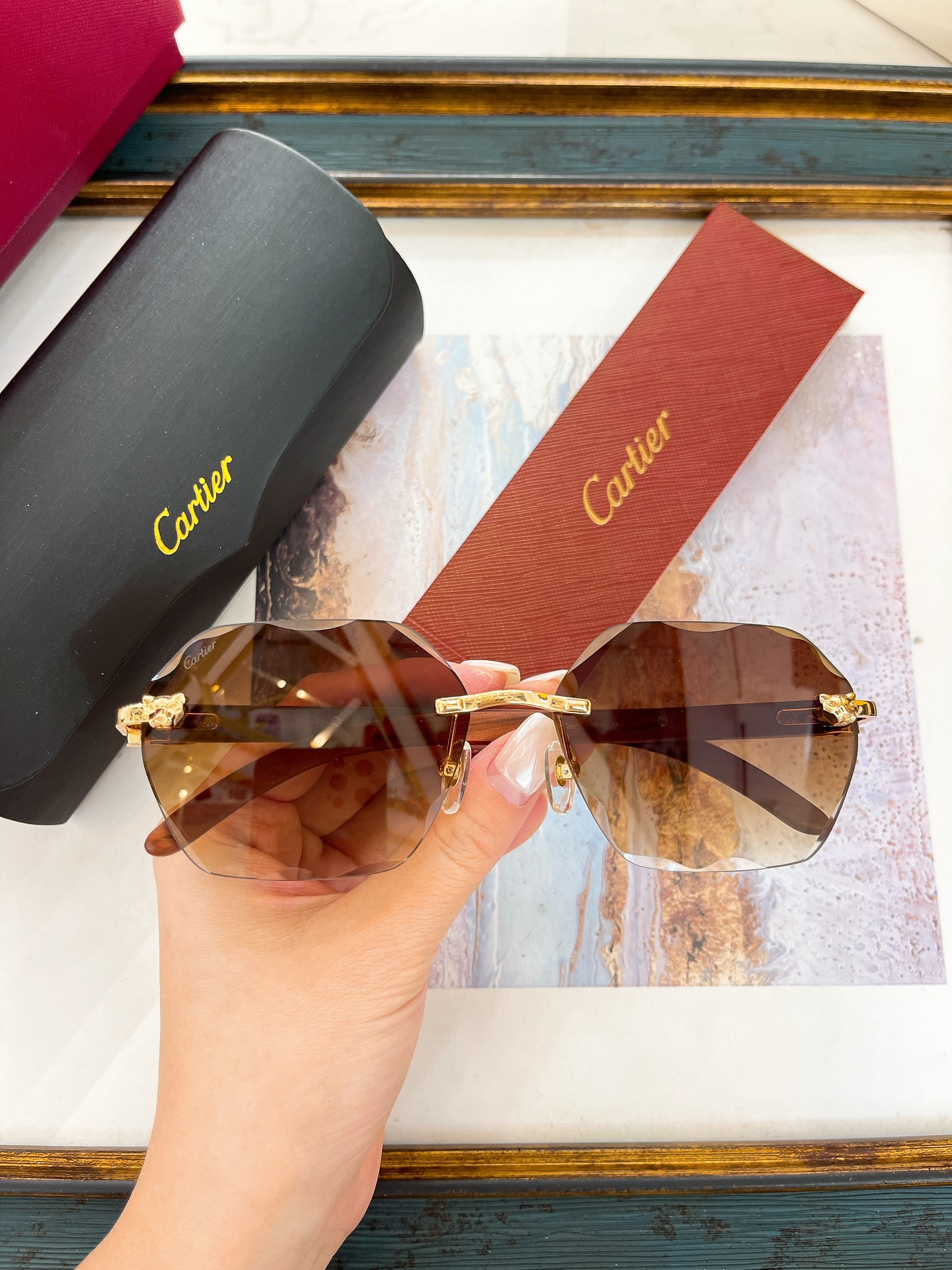 Cartier CT0557S Rimless Optical Glasses