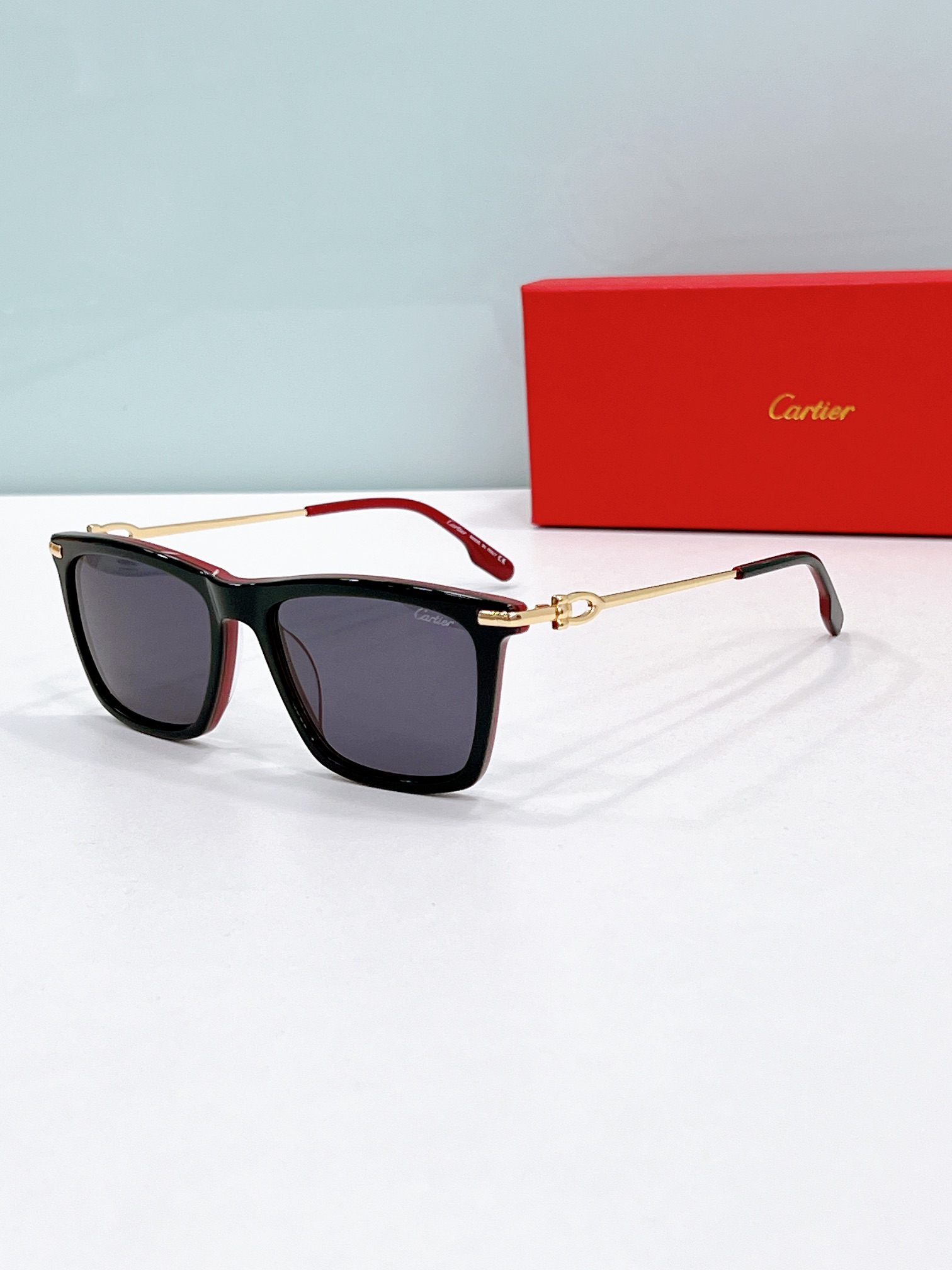 Cartier CT0516 Square-Frame Sunglasses