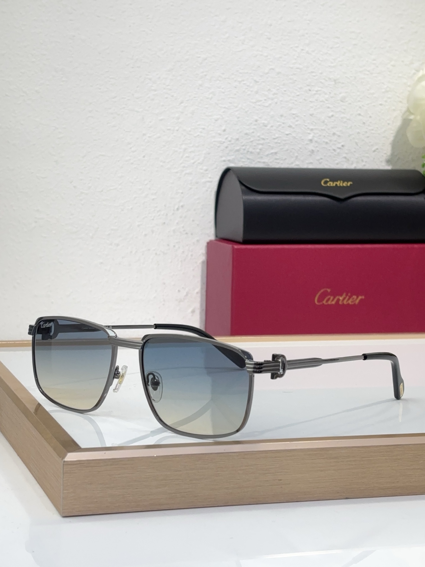 Cartier CT0534S Panthère de Cartier Rectangular Sunglasses
