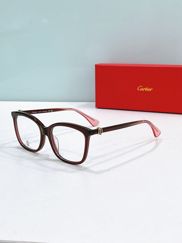 Cartier CT0493O Gradient Gray & Rose Acetate Optical Glasses