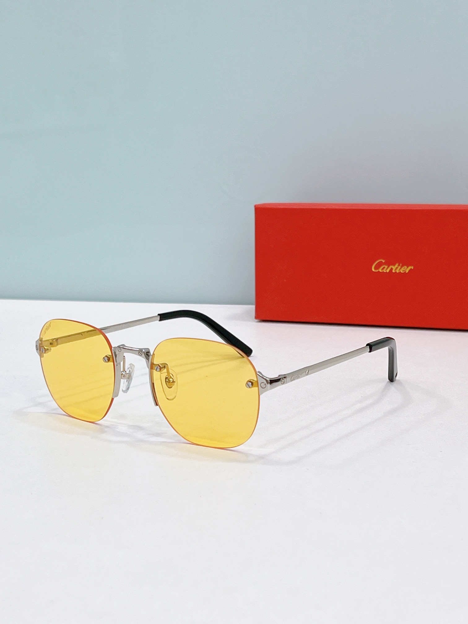 Cartier CT0459S Rimless Sunglasses